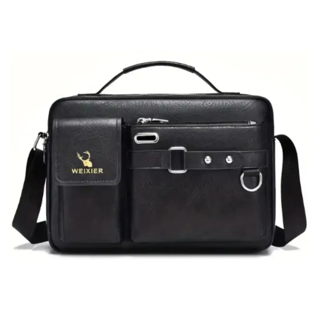 GENERICO - Bandolera Hombre Cuero PU  Morral Weixier Porta Table.