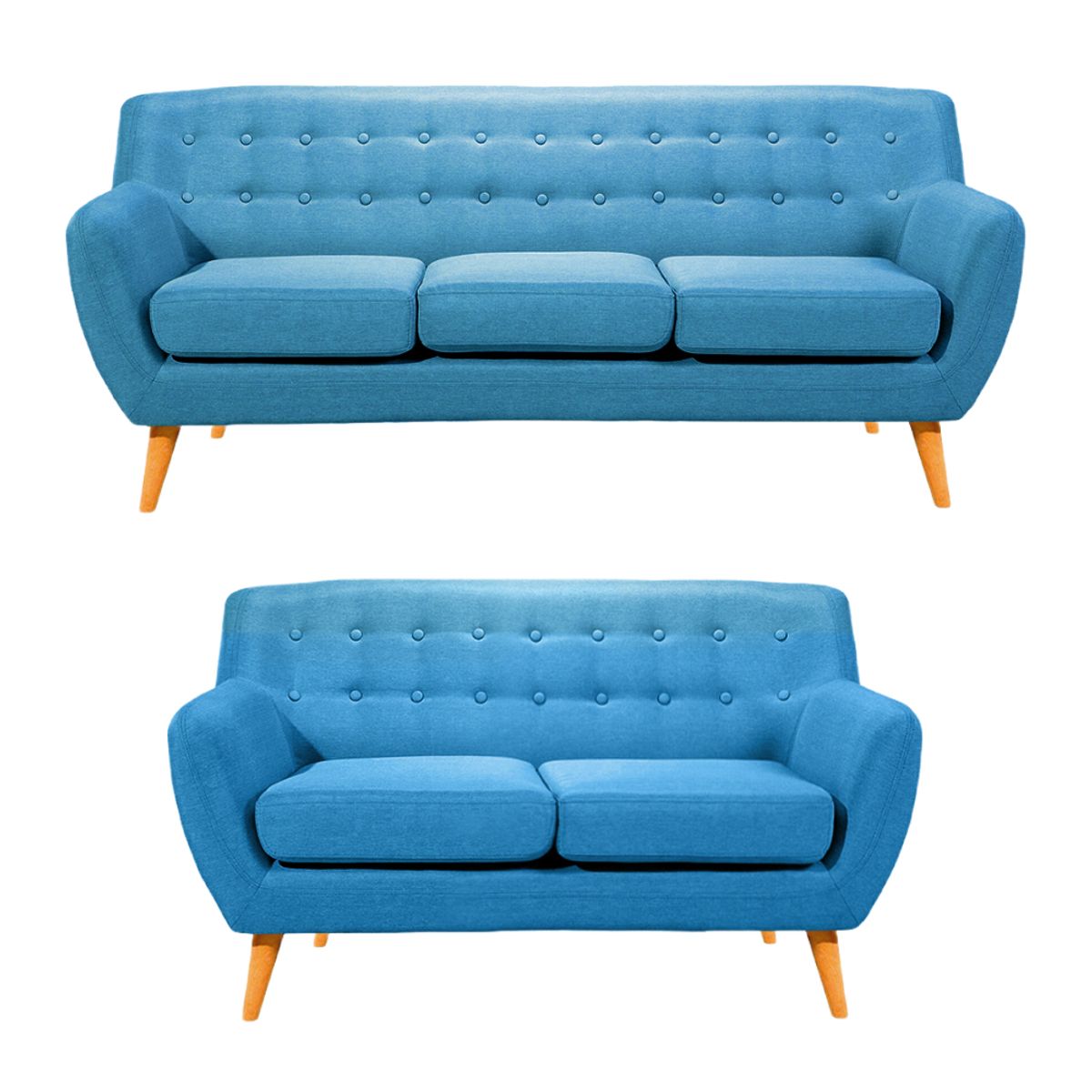 HOGAR & SPACIOS - HYS SALA 3 2 ZACK AZUL CADETE