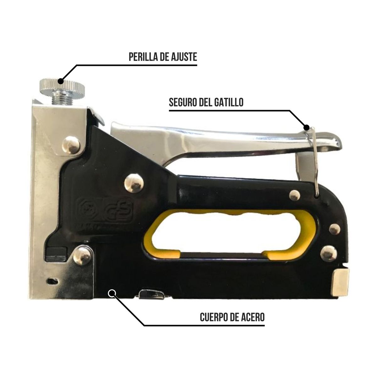 C&A - Engrapadora 4mm - 14mm tipo pistola con grapas C&A
