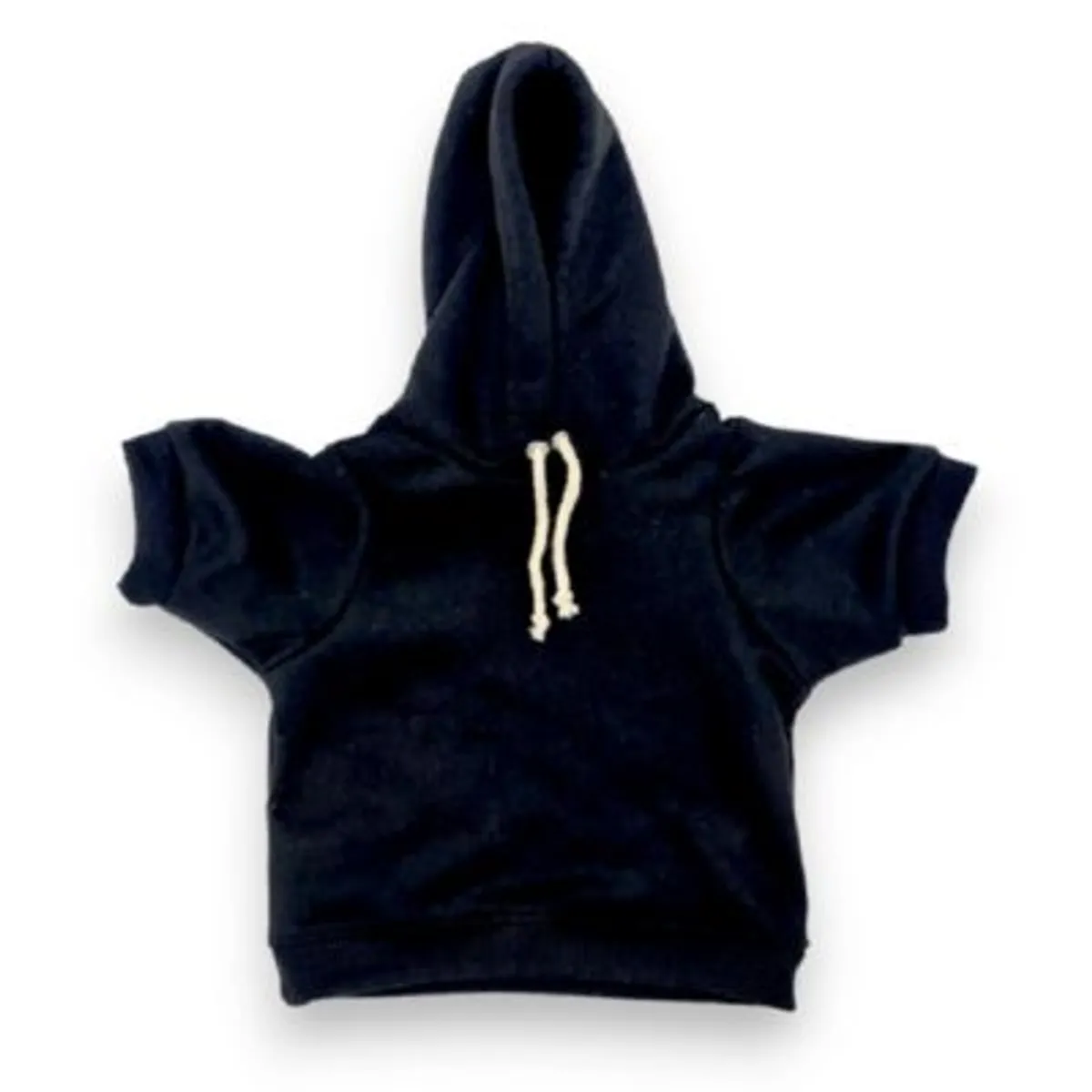 MD - Ropa Capucha polera de algodon para Mascotas - Negro  -T8