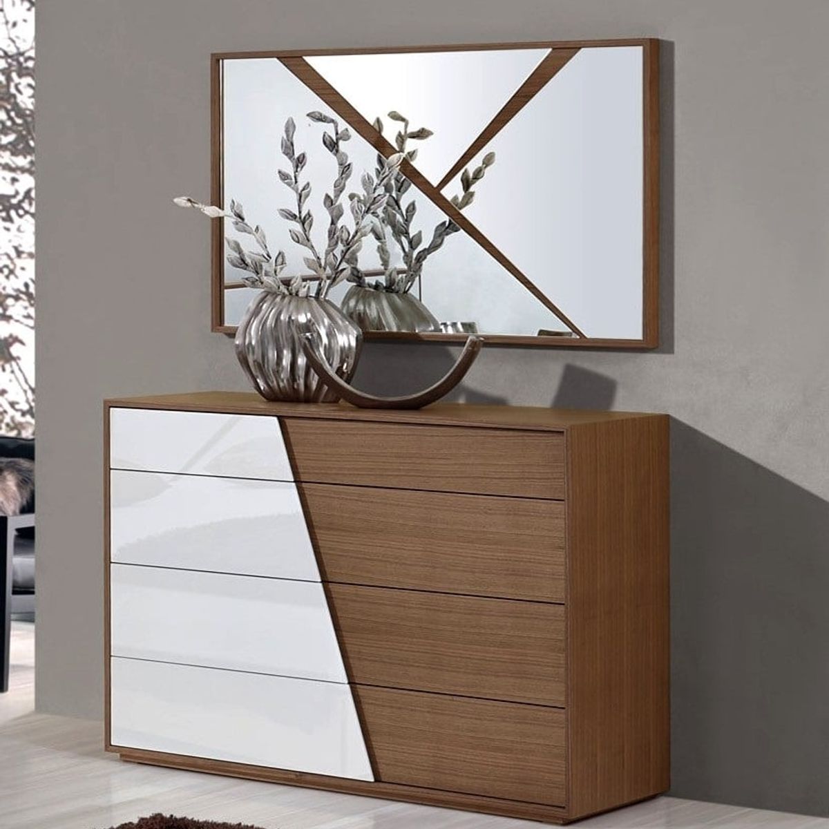 73 EXPERIENCE - Cómoda Meybi Color Cedro & Blanco 73 Experience