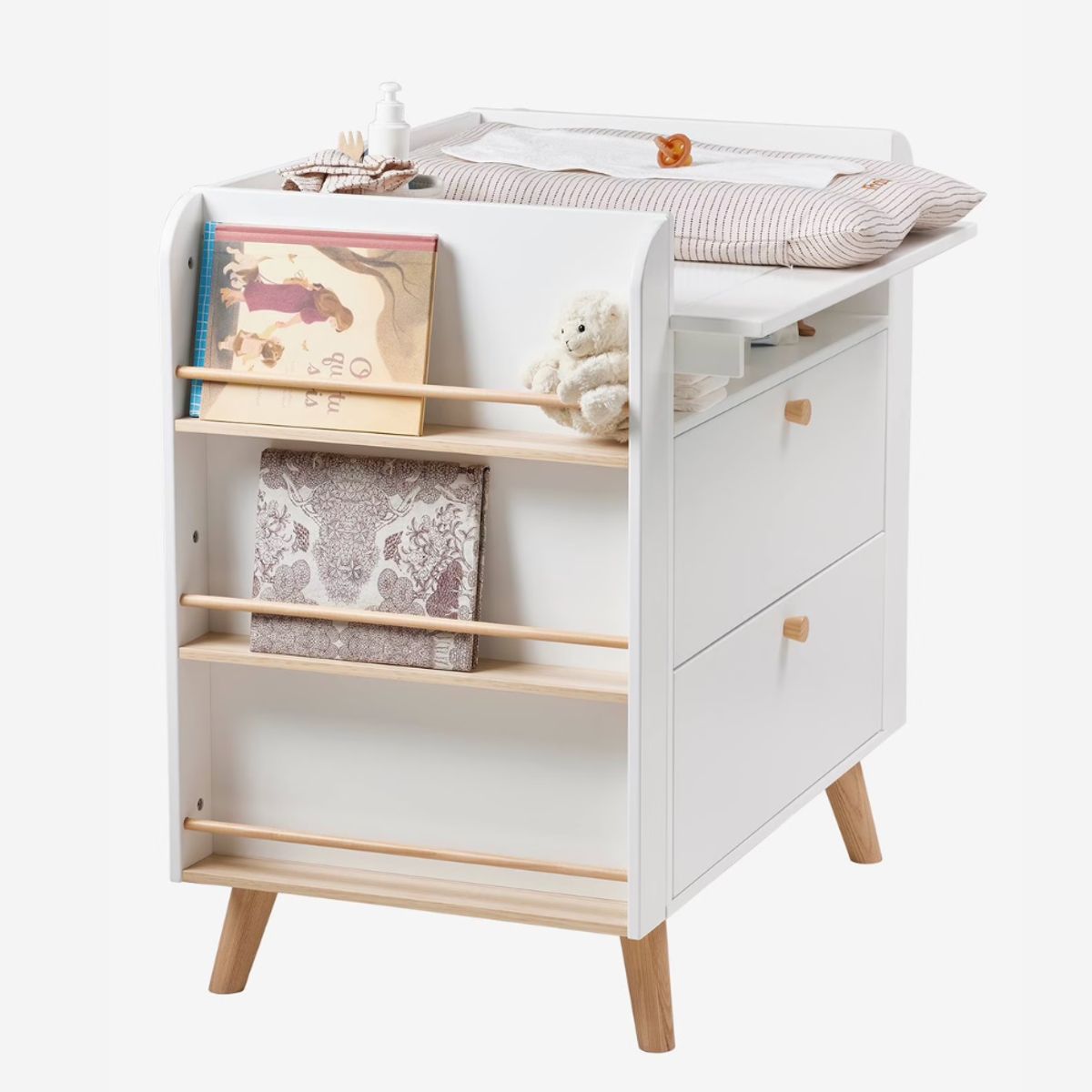 GENERICO - Comoda Cambiador de Bebe Adám con Estante Petrox Home