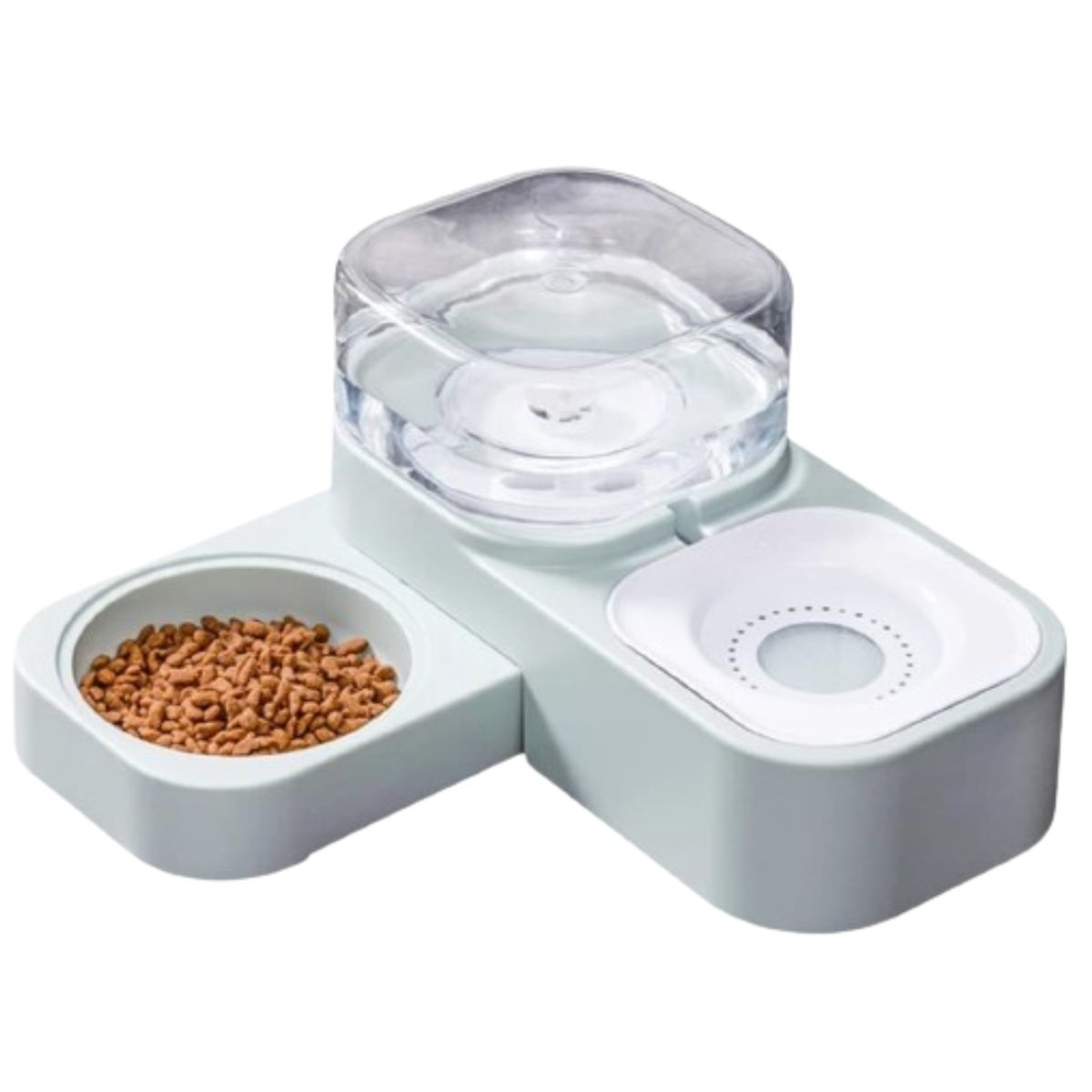 GENERICO - Dispensador autómatico y plato de comida para Mascotas VERDE