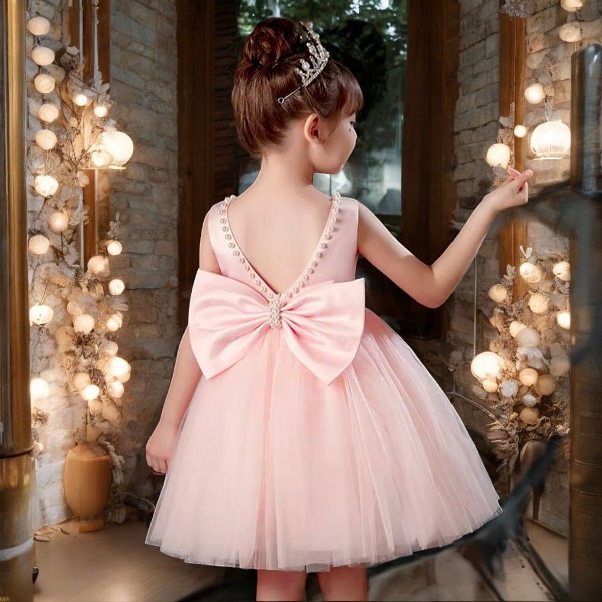 GENERICO - VESTIDO DE NIÑA ELEGANTE FIESTAS DE CUMPLEAÑOS