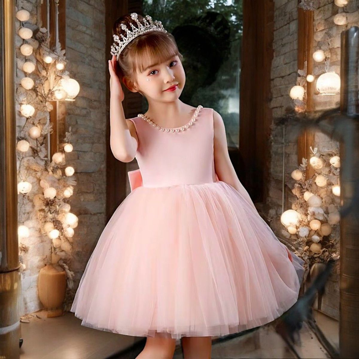 GENERICO - VESTIDO DE NIÑA ELEGANTE FIESTAS DE CUMPLEAÑOS