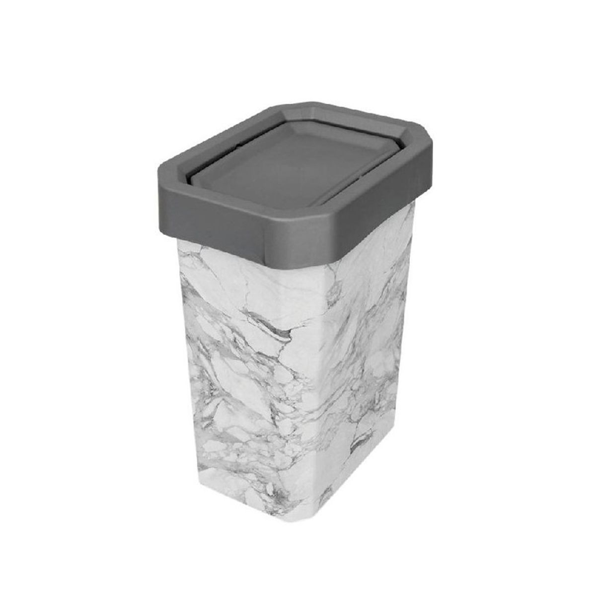 DISA SOLUCIONES ECOEFICIENTES - PAPELERA VAIVEN 10 LTS MARMOL