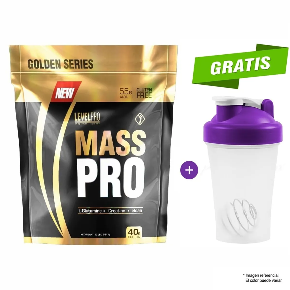 LEVEL PRO - Proteína Mass Pro 6.81 kg Chocolate