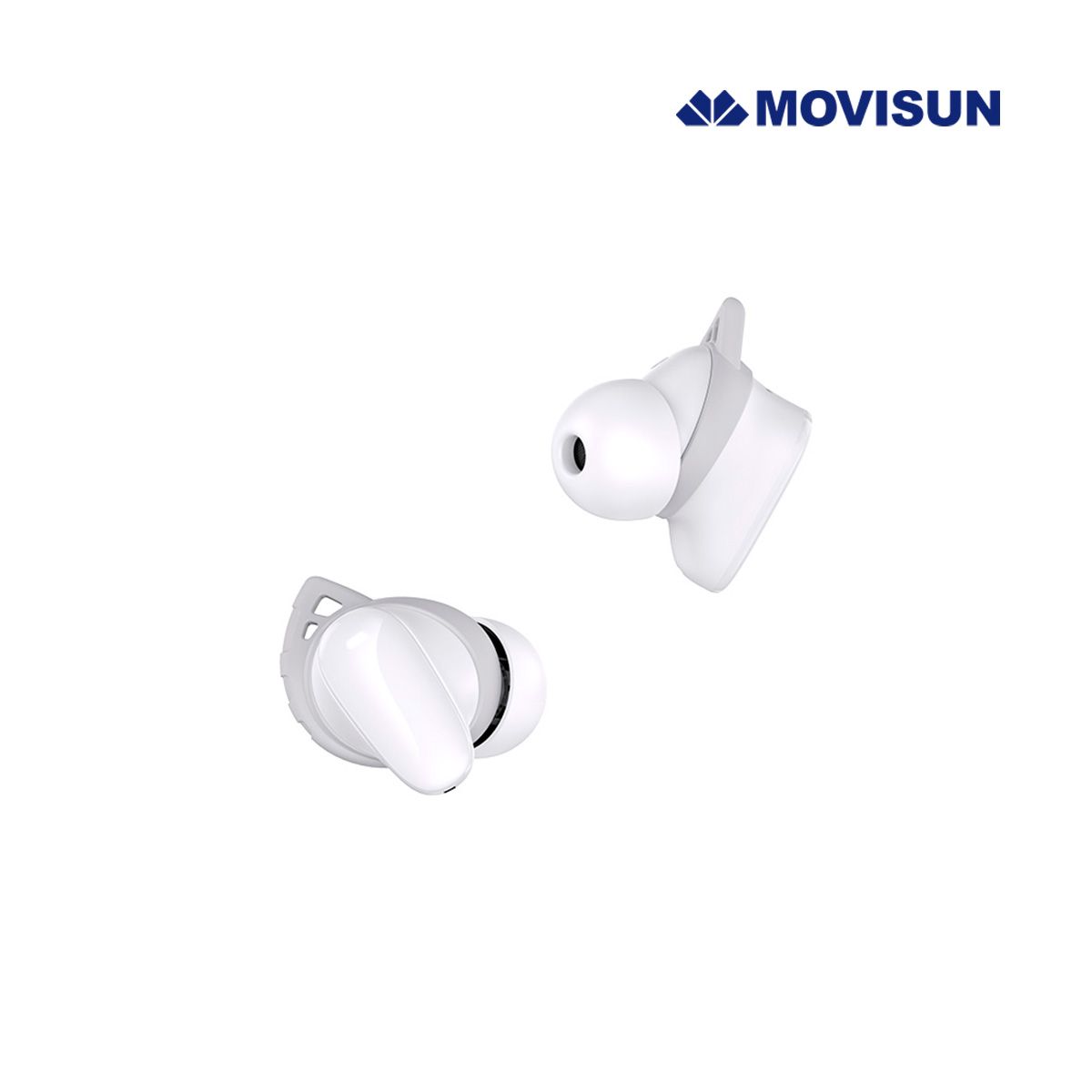 MOVISUN - Audífono Bluetooth MOVISUN EAR BOX BUDS 3 Blanco