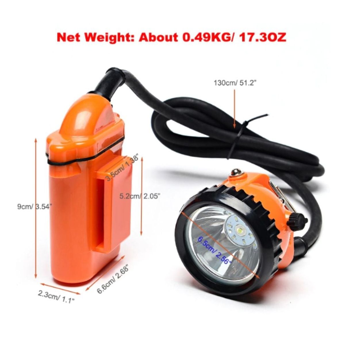 GENERICO - Linterna Led Recargable para Mineria CN-L78000C