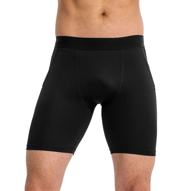 Short deportivo de compresión para hombres calentador licrado