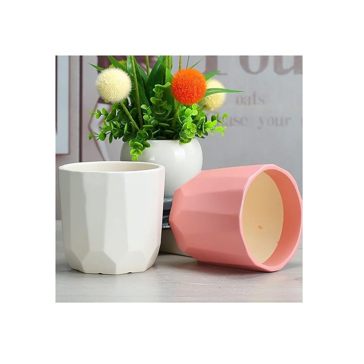 OTTOWARE - Maceta Minimalista de Plástico Colores Variados