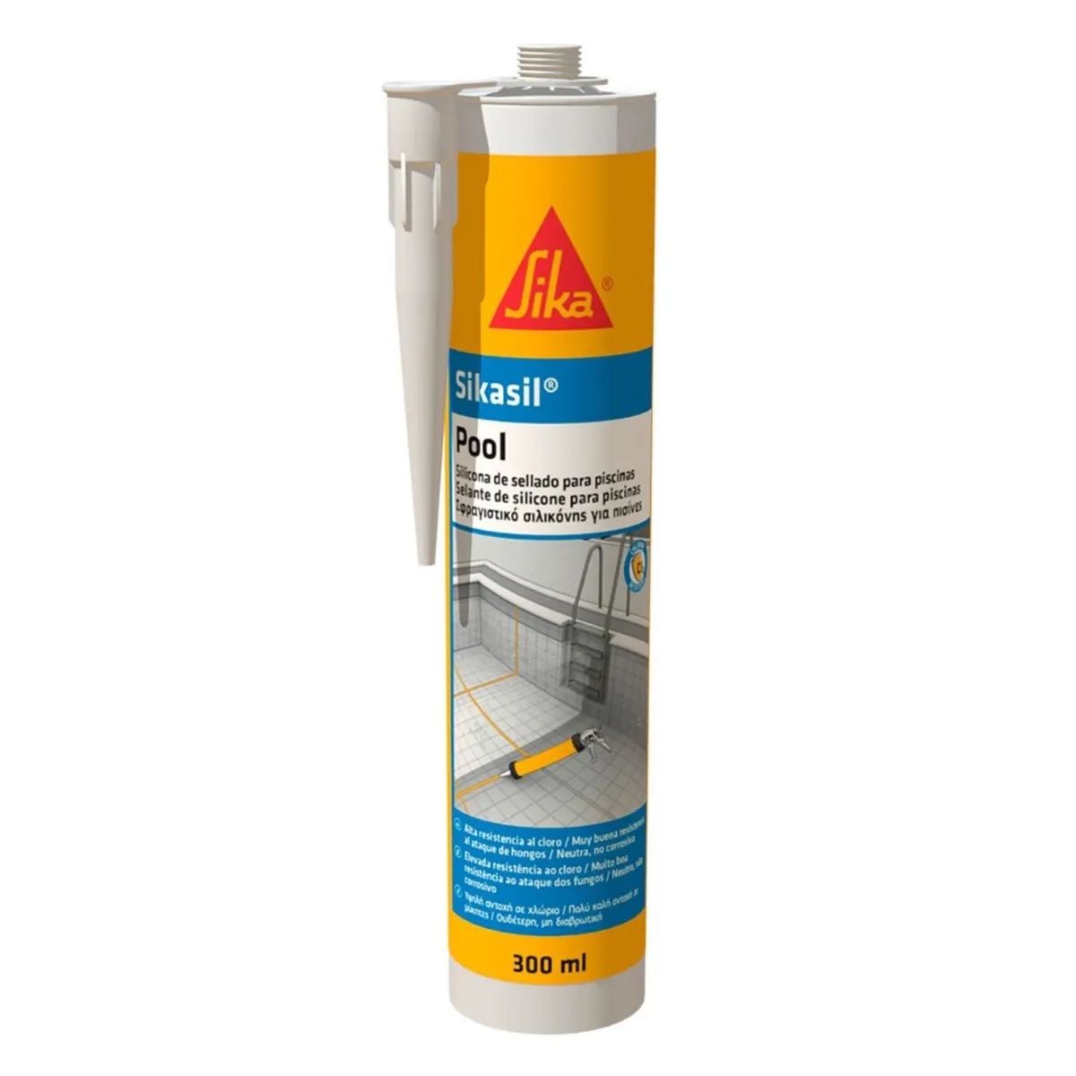 SIKA - Silicona para Piscina Sikasil Pool Transparente x 300ml