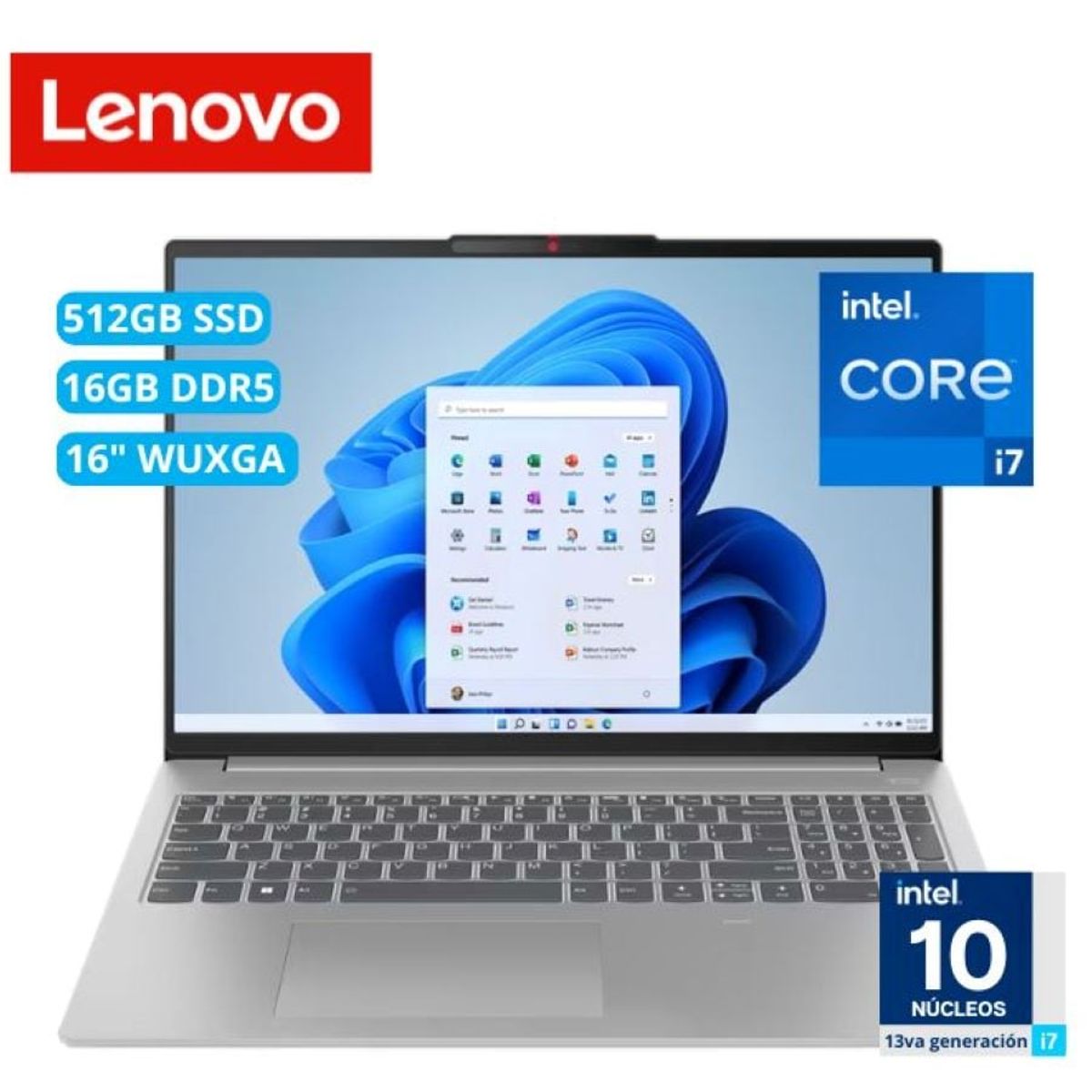 LENOVO - Laptop Lenovo Ideapad Slim 5 16IRL8 16" WUXGA, Intel Core i7-13620H, 16GB DDR5, 512 GB SSD, Windows 11