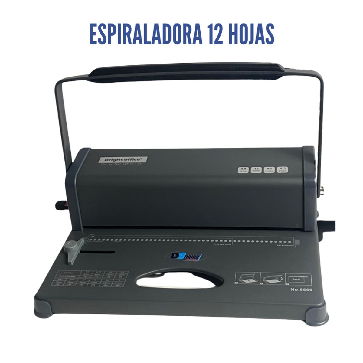 GENERICO - Espiraladora 12 hojas