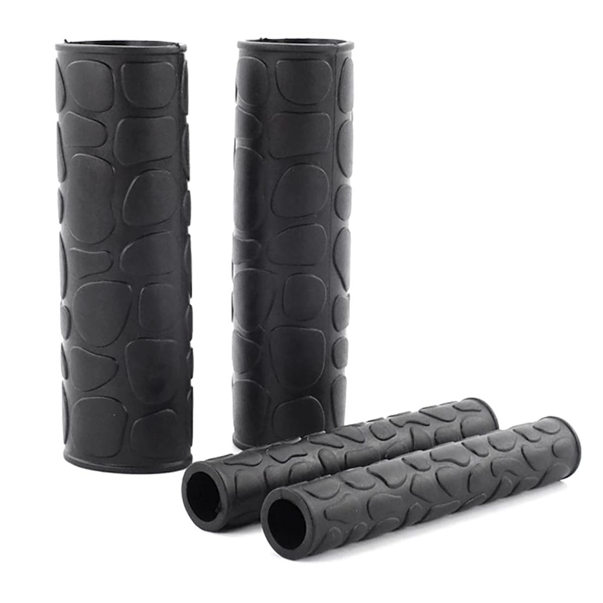 GENERICO - PROTECTOR DE MANILLAR EN JEBE PARA MOTO COLOR NEGRO