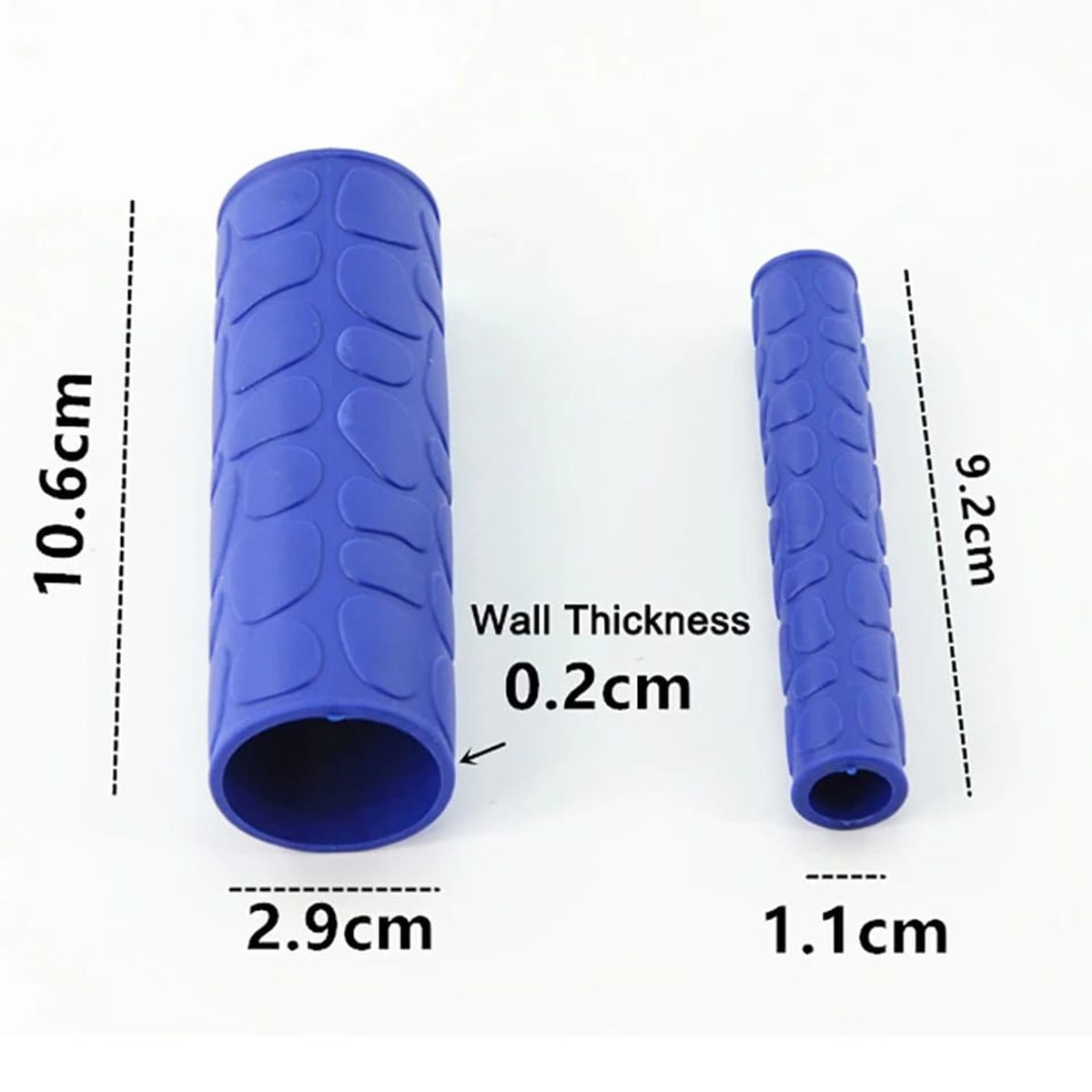 GENERICO - PROTECTOR DE MANILLAR EN JEBE PARA MOTO COLOR NEGRO