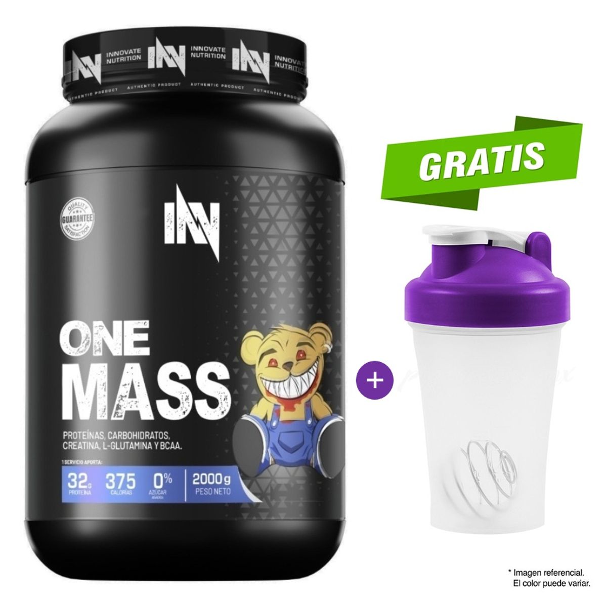 INN INNOVATE NUTRITION - PROTEÍNA ONE MASS 2KG CHOCOLATE INN