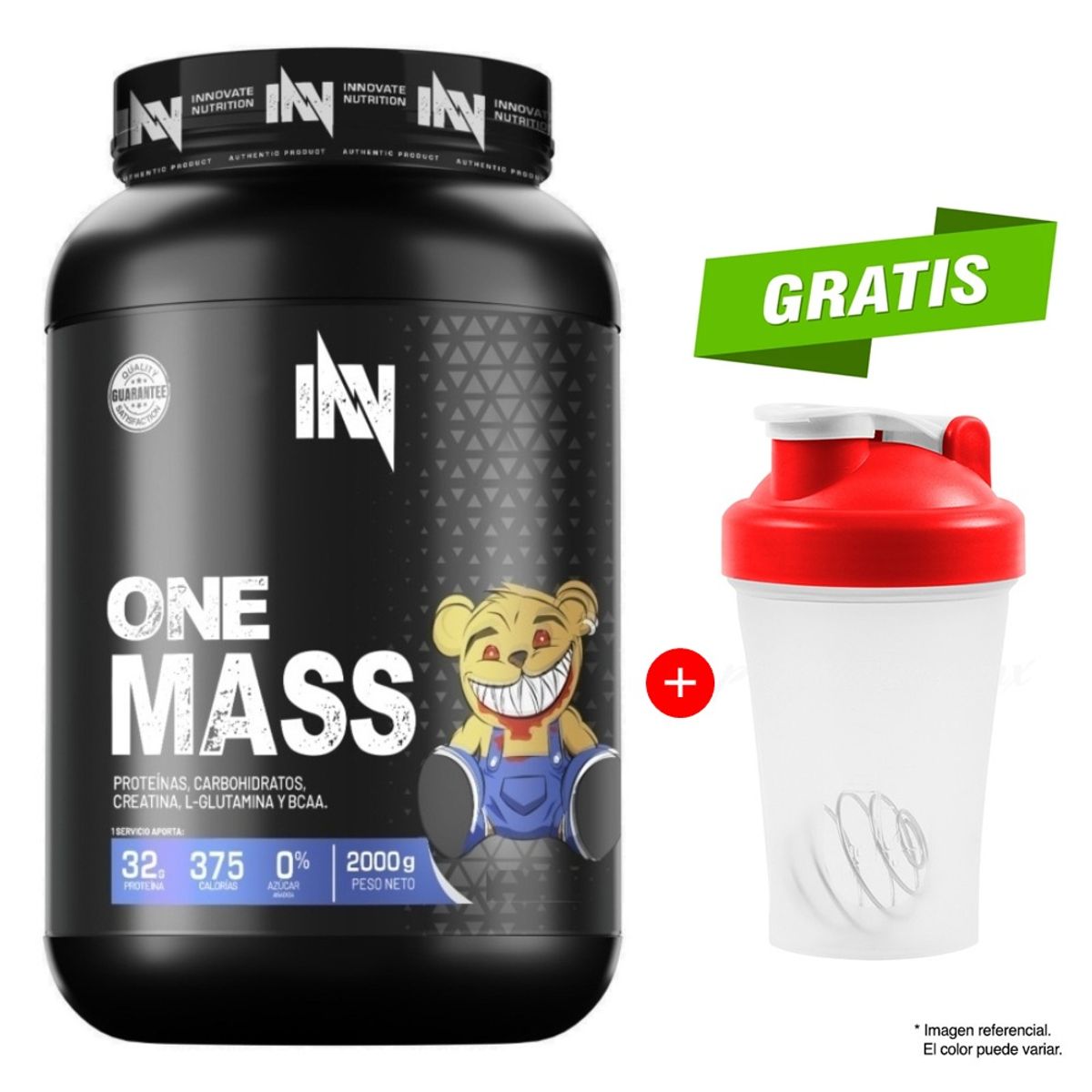 INN INNOVATE NUTRITION - Proteína INN One Mass 2 kg Chocolate + Shaker