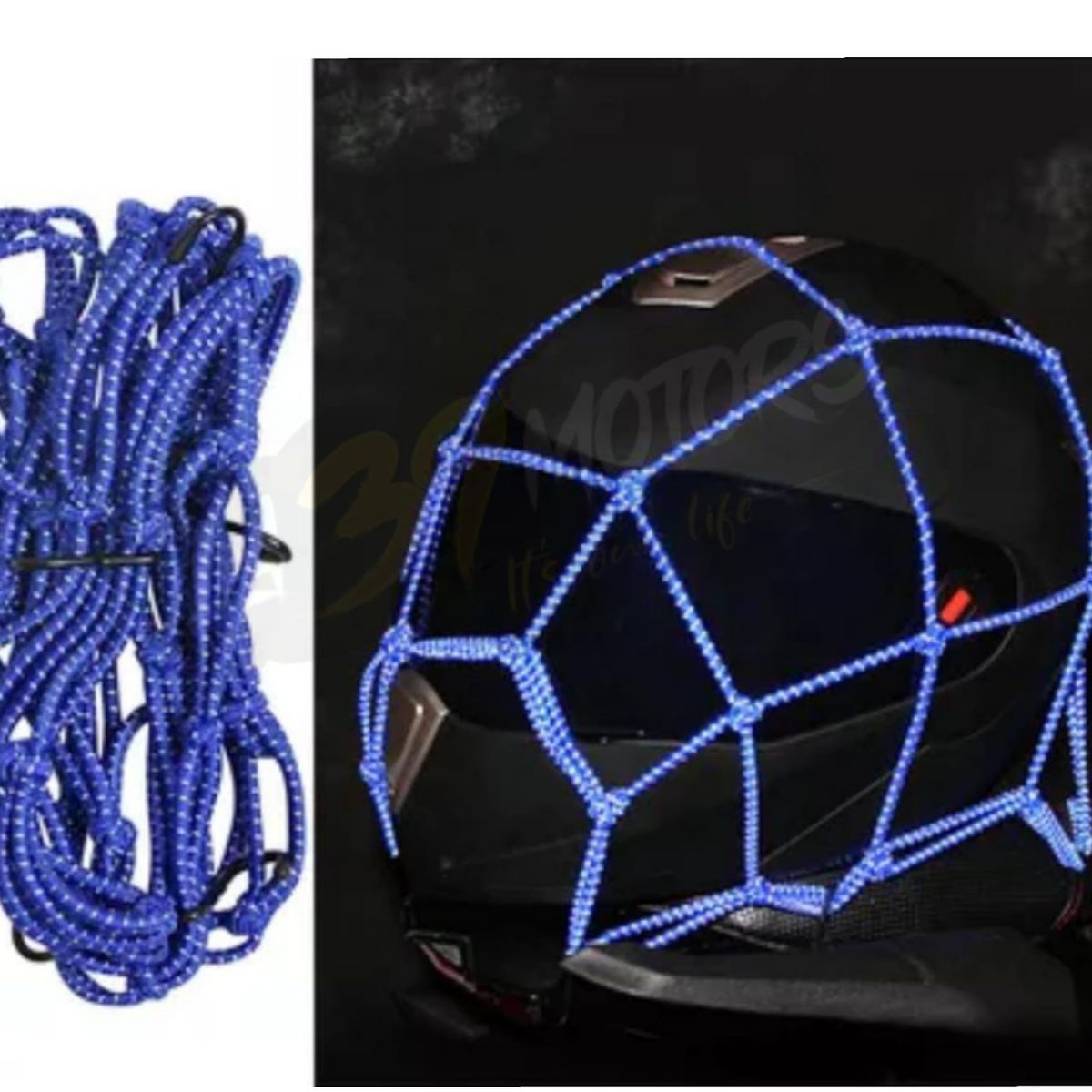 GENERICO - MALLA PULPO REFLECTIVA COLOR AZUL