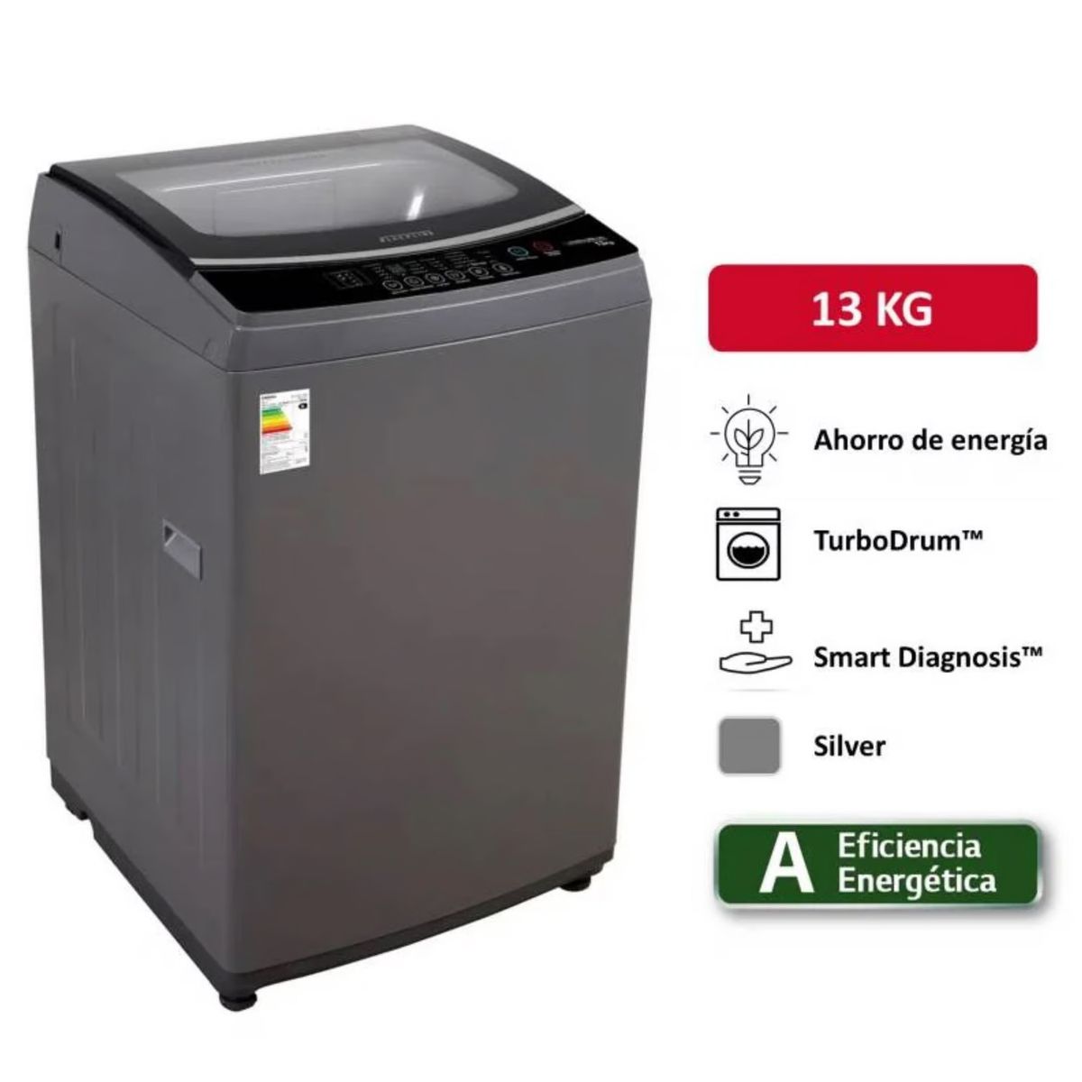 BLACKLINE - Lavadora BLACKLINE Carga Superior 13Kg SPBL13TL.