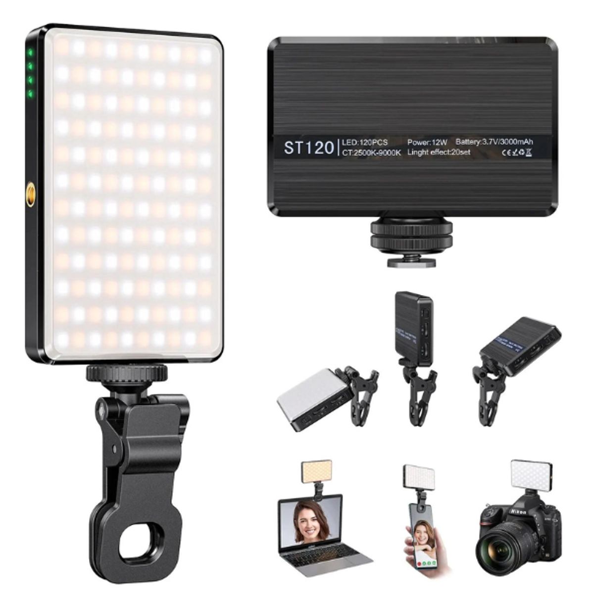 GENERICO - Luz Led Para Celular Tipo Clip 120led
