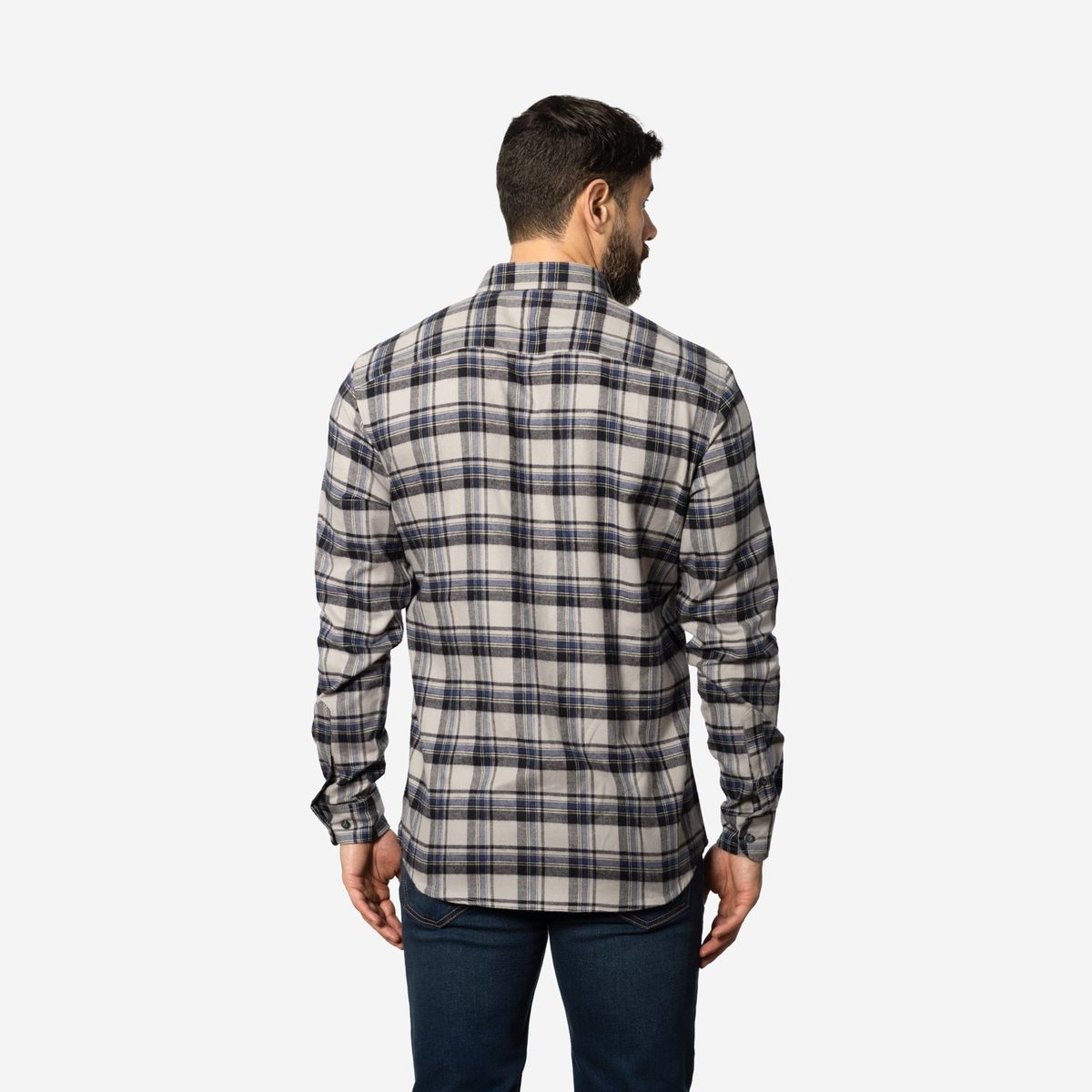 LIMA SHIRT CO - Camisa Lima Shirt Flannel Classic Relaxed Fit Gris