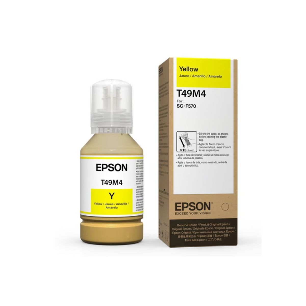 EPSON - Tinta de Sublimación Epson T49M4 Color Amarillo