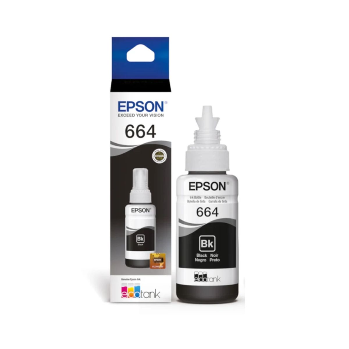 EPSON - Botella de Tinta Epson T664120 Negro
