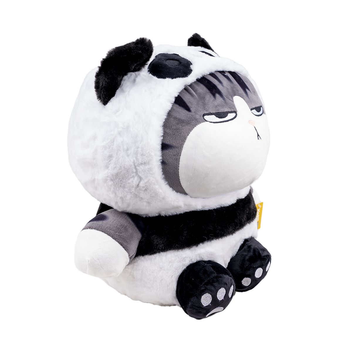 GENERICO - Peluche Grande Gato Molesto Capucha Blanca