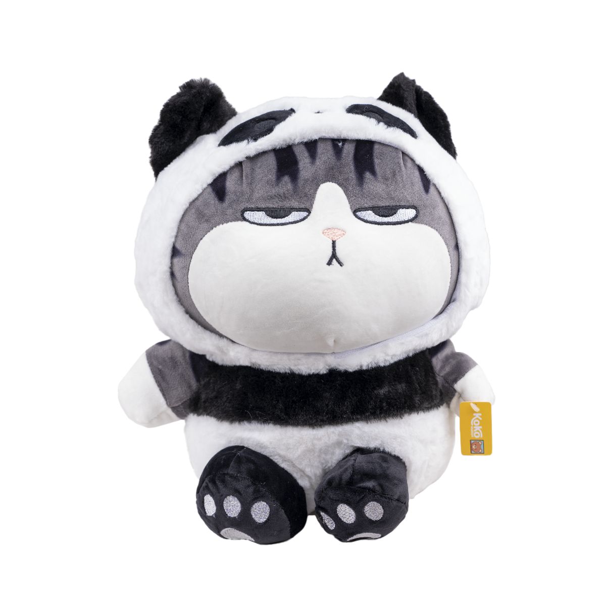 GENERICO - Peluche Grande Gato Molesto Capucha Blanca