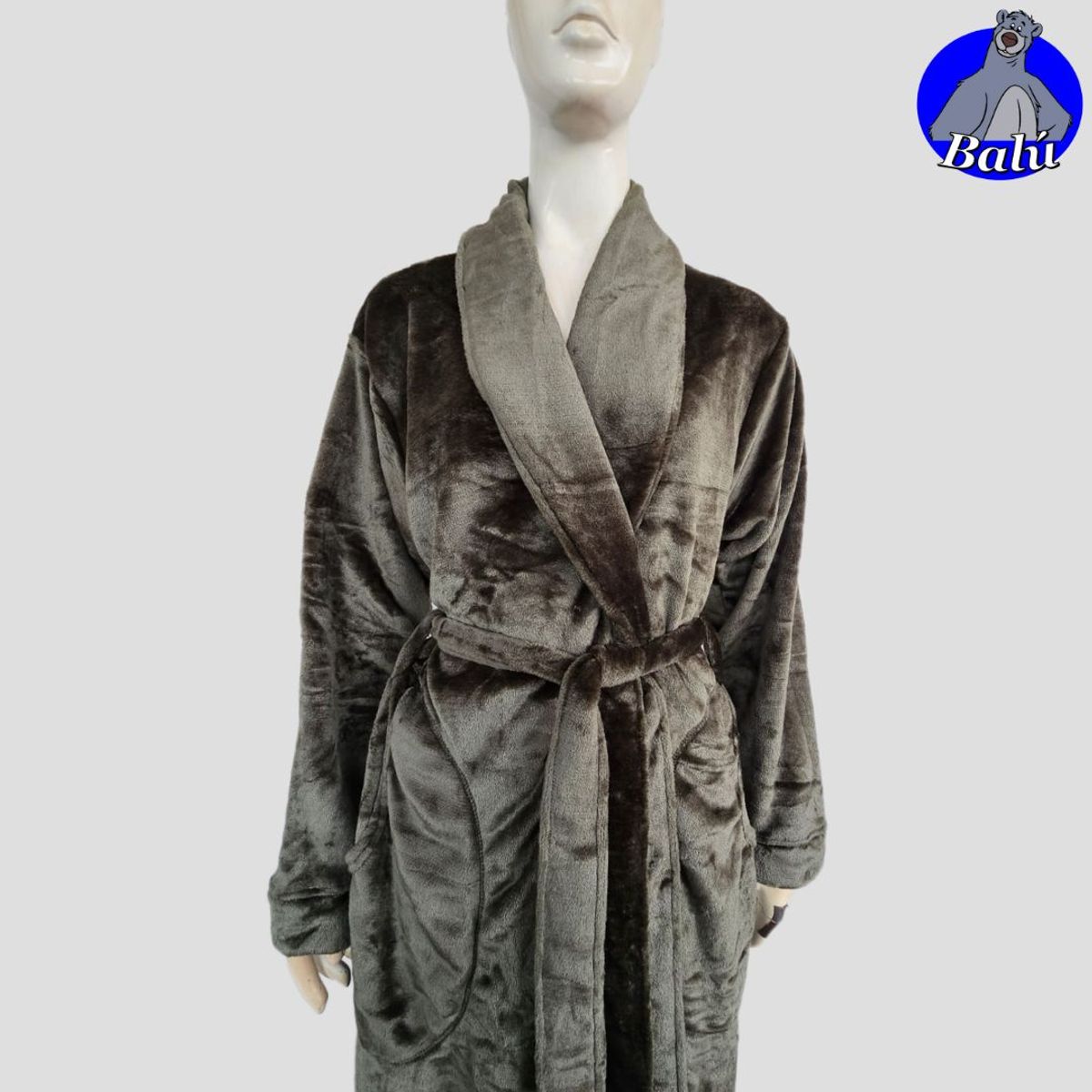 GENERICO - Salida de cama larga en felpa