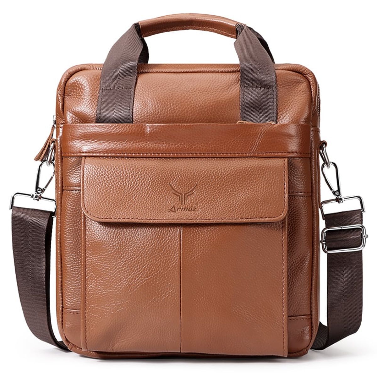 ARMUZ - MORRAL DE CUERO VACUNO LAPTOP 13 - A4  CÓD MH544