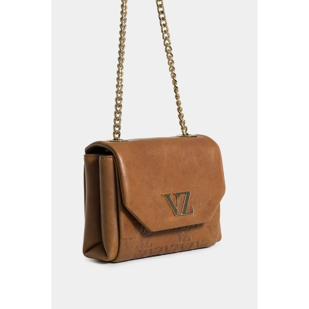 VELEZ - Vélez Manos Libres Mini Lili 2.0 Cuero Mujer Cadena Miel