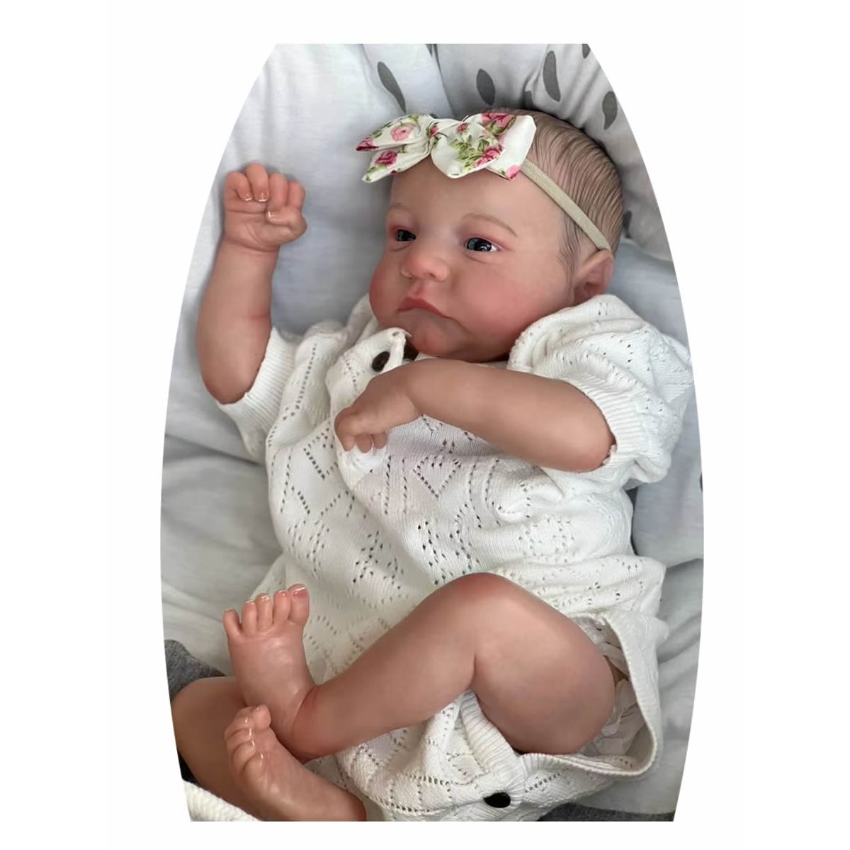 GENERICO - Bebe Reborn Vinilo de Silicona Cuerpo Entero 48 cm