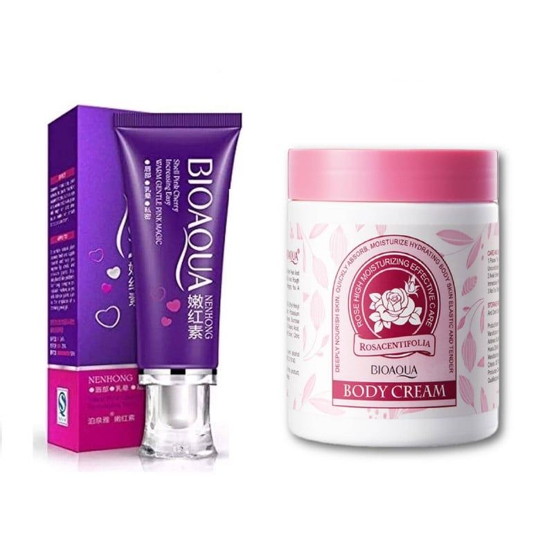 BIOAQUA - PACK CREMA DESPIGMENTANTE ZONAS Y CREMA COPORTAL A ROSAS BIOAQUA