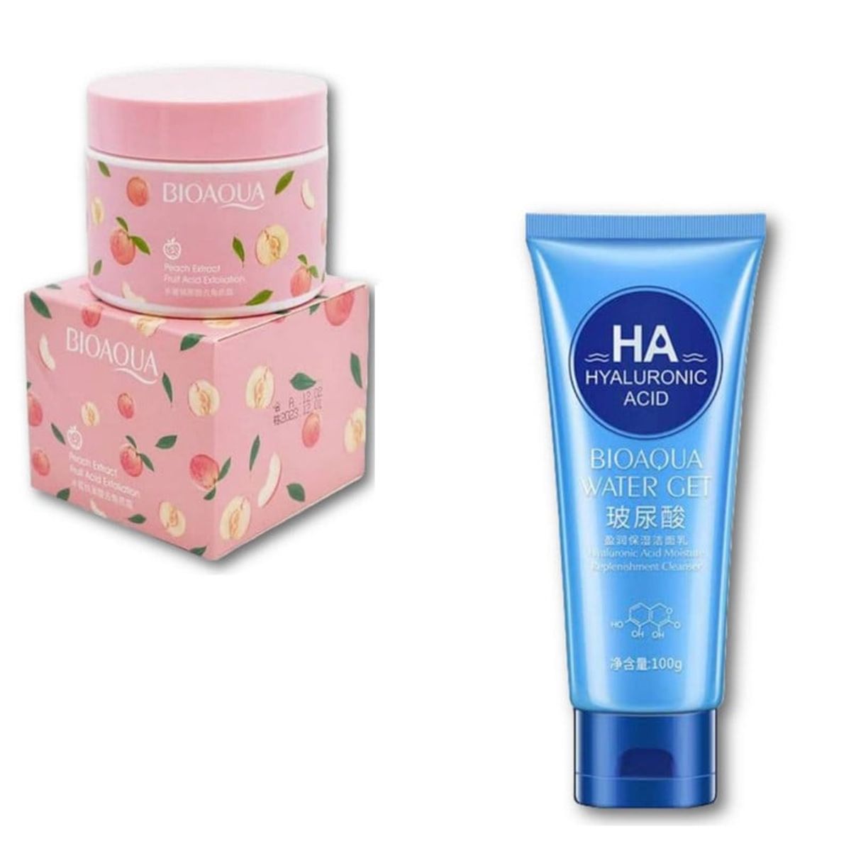 BIOAQUA - PACK CREMA EXFOLIANTE BIOAQUA Y LIMPIADOR FACIAL WATER GET