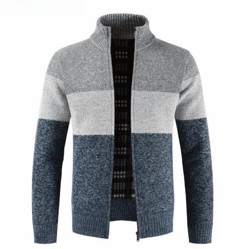 TIOZONEY - Chaqueta de hombre con bloques de color