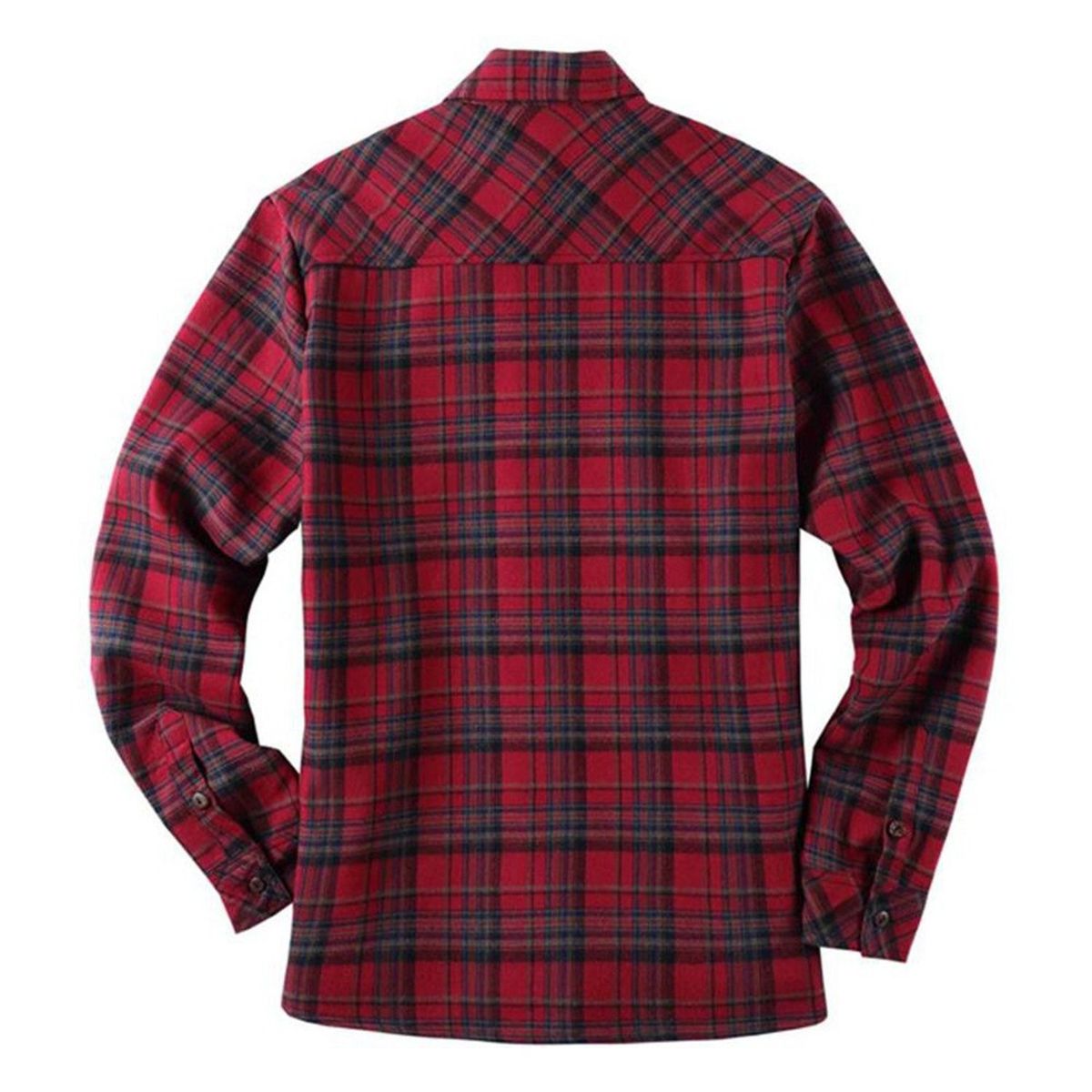 TIOZONEY - Camisa térmica para hombres - Rojo.