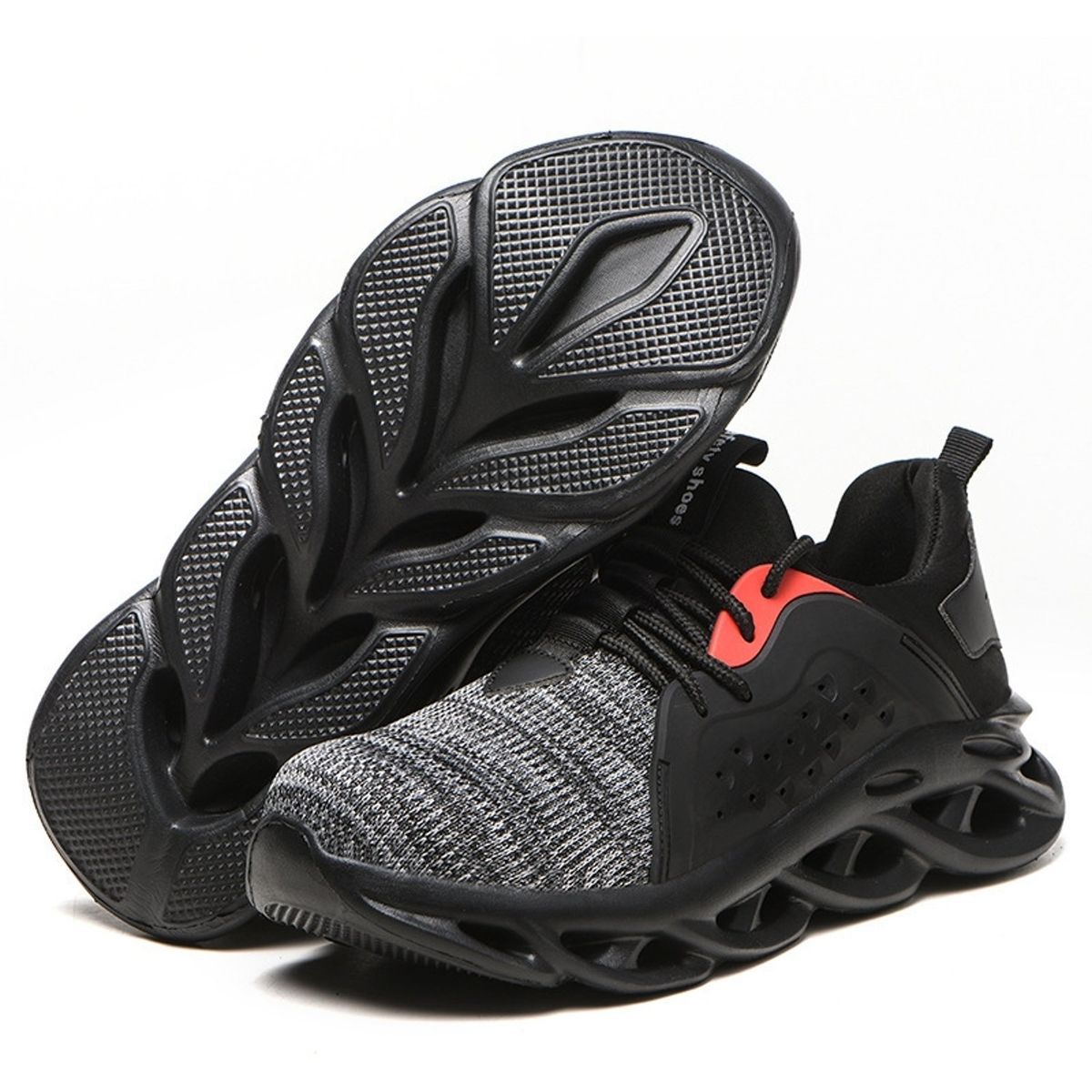 TIOZONEY - Zapatos De Seguridad Transpirables A Prueba De Golpes - Negro