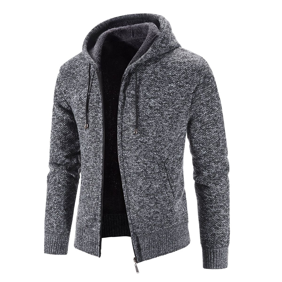 TIOZONEY - Chaqueta gruesa con capucha para hombre