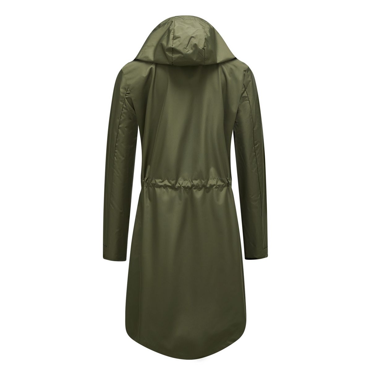 TIOZONEY - Cortavientos impermeable con gorro para mujer - Verde