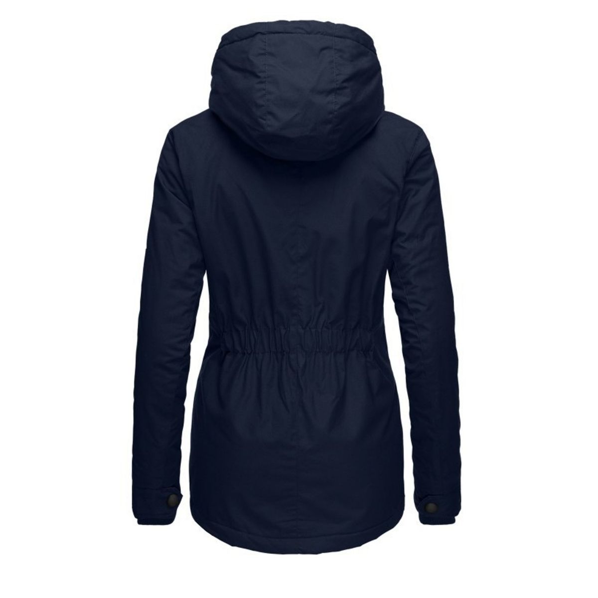 TIOZONEY - Abrigo con capucha de Algodón para mujer - Azul