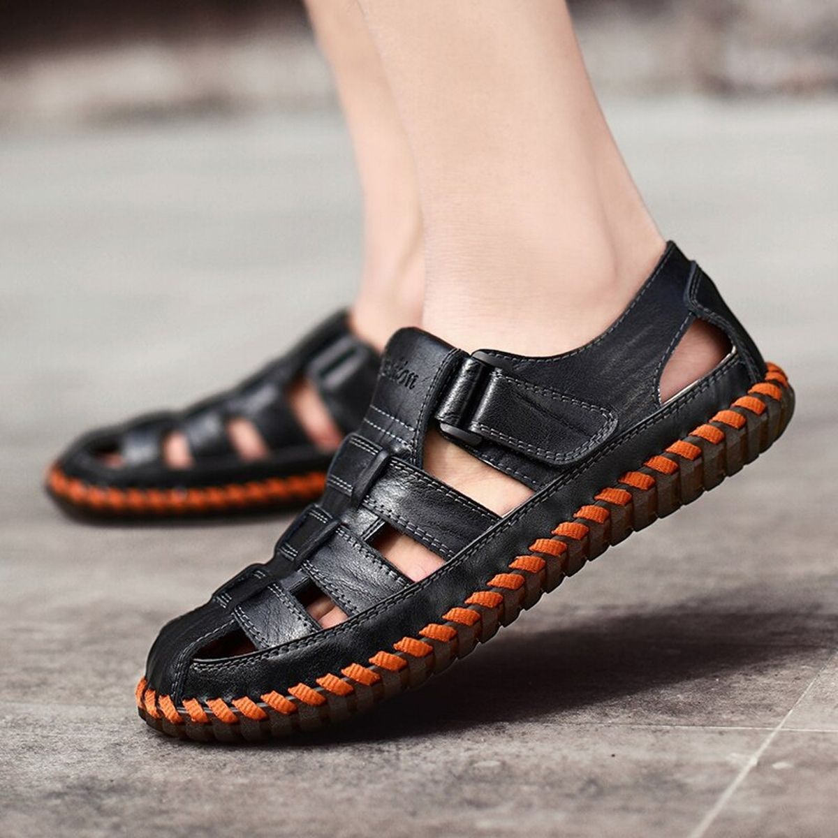 TIOZONEY - Sandalia para Hombre