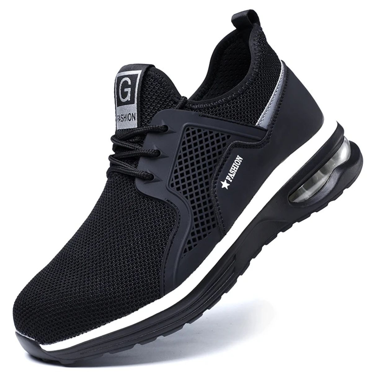 TIOZONEY - Zapatos de seguridad para hombre