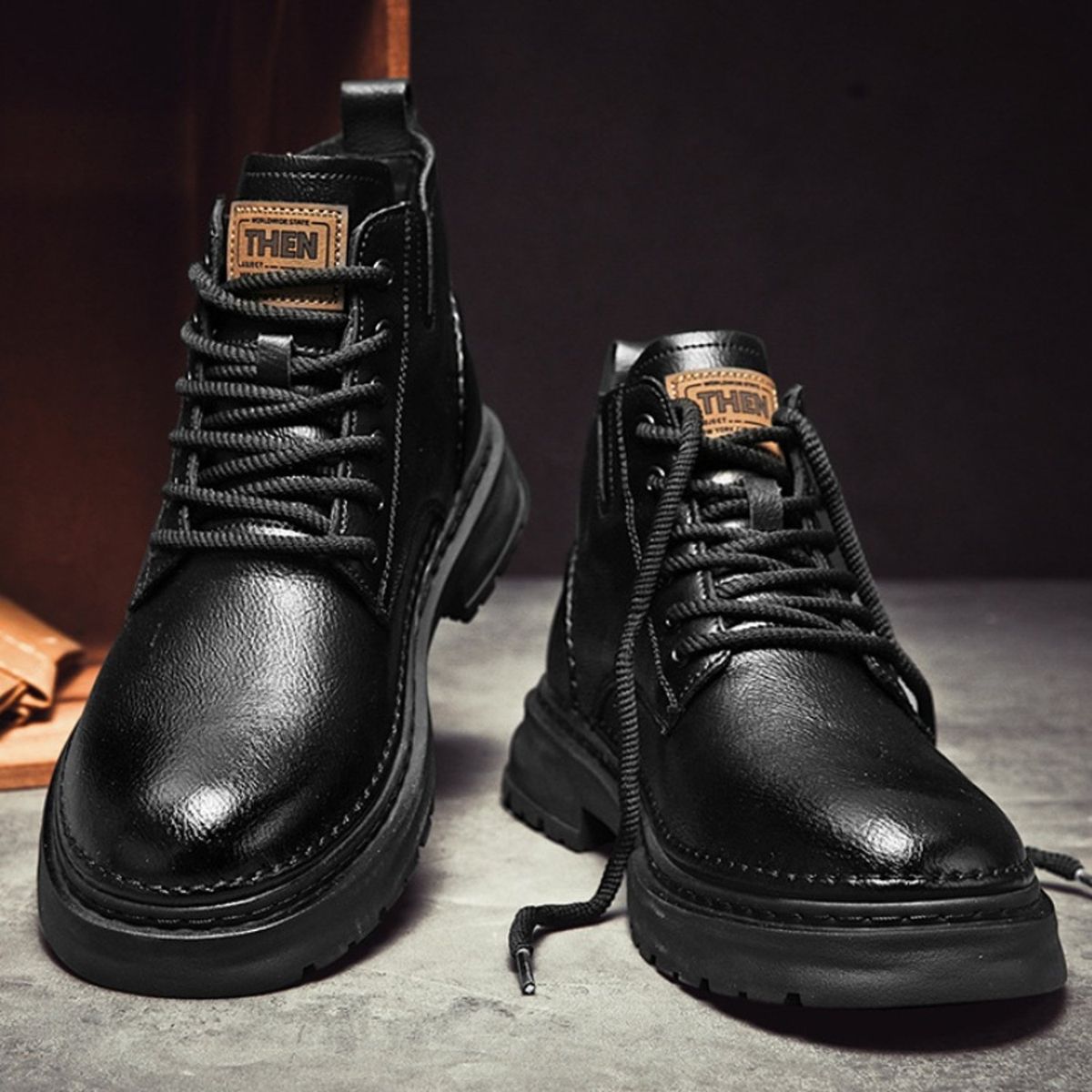 TIOZONEY - Botas Vintage Británicas