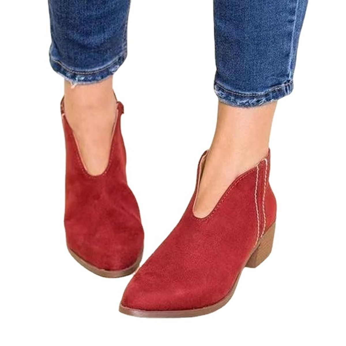 TIOZONEY - Botas Chelsea para mujer