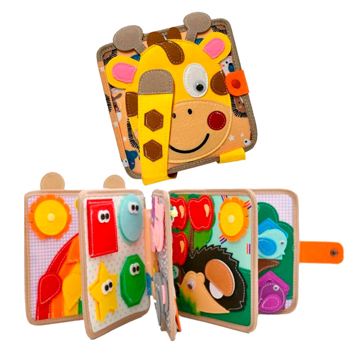 GENERICO - Libro de Tela Texturizado Estimulacion Sensorial