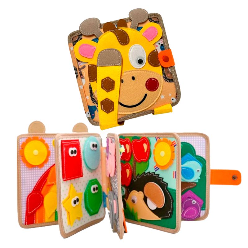 GENERICO - Libro de Tela Texturizado Estimulacion Sensorial