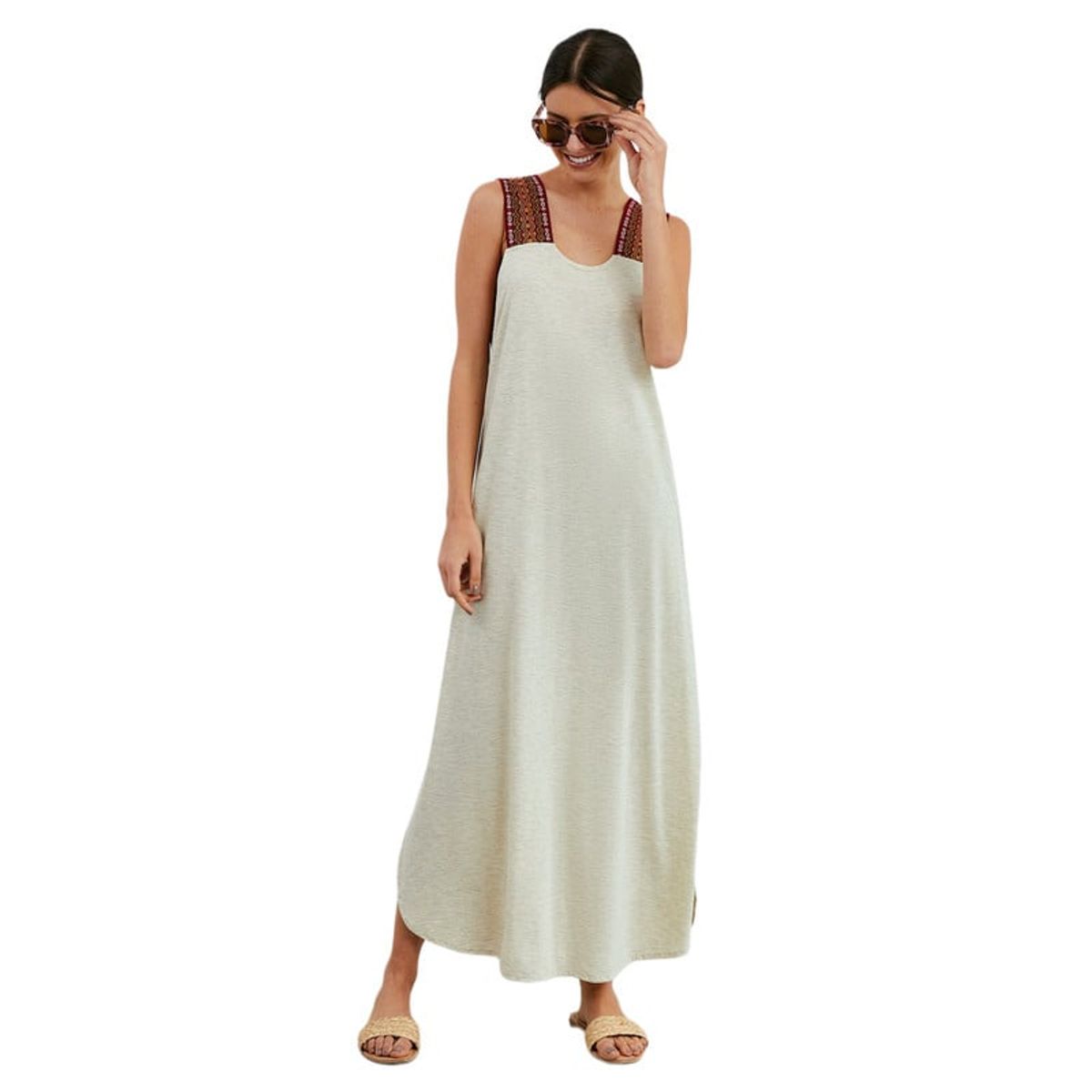 PERMUTA - SALIDA DE PLAYA SIMONA LARGO CREMA PERMUTA