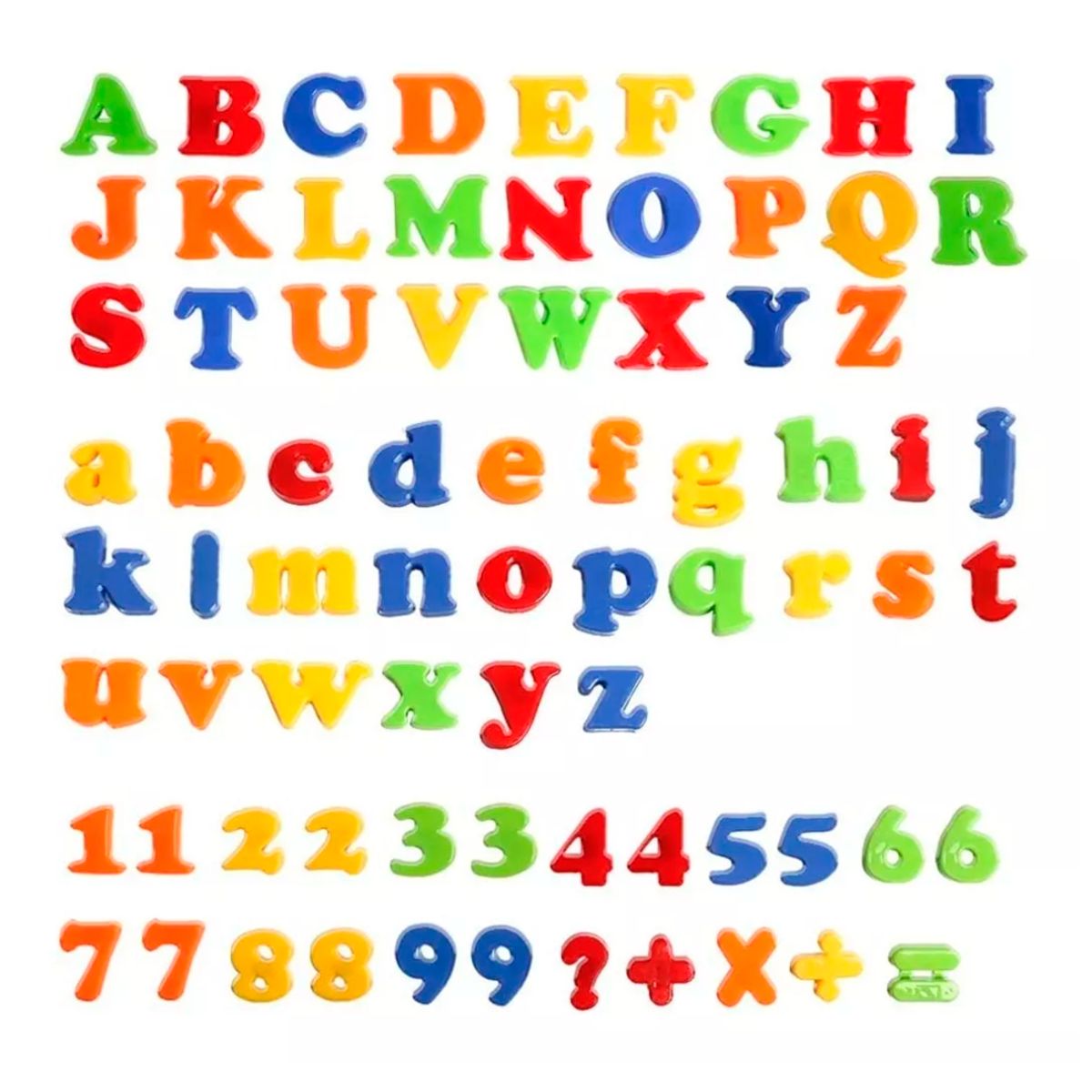 FIRST TOY - Juego Letras Y Números Imantados Para Niños 78 Piezas